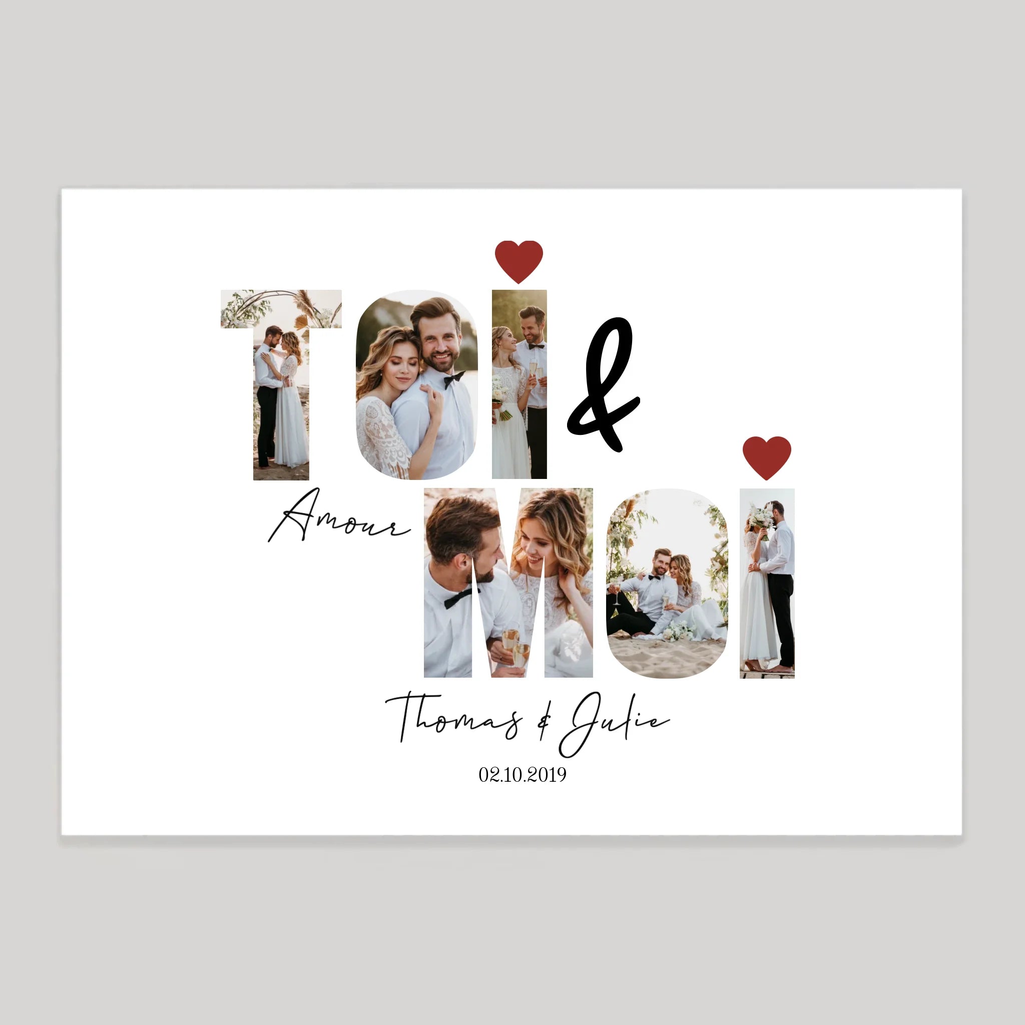 Affiche personnalisée cadeau