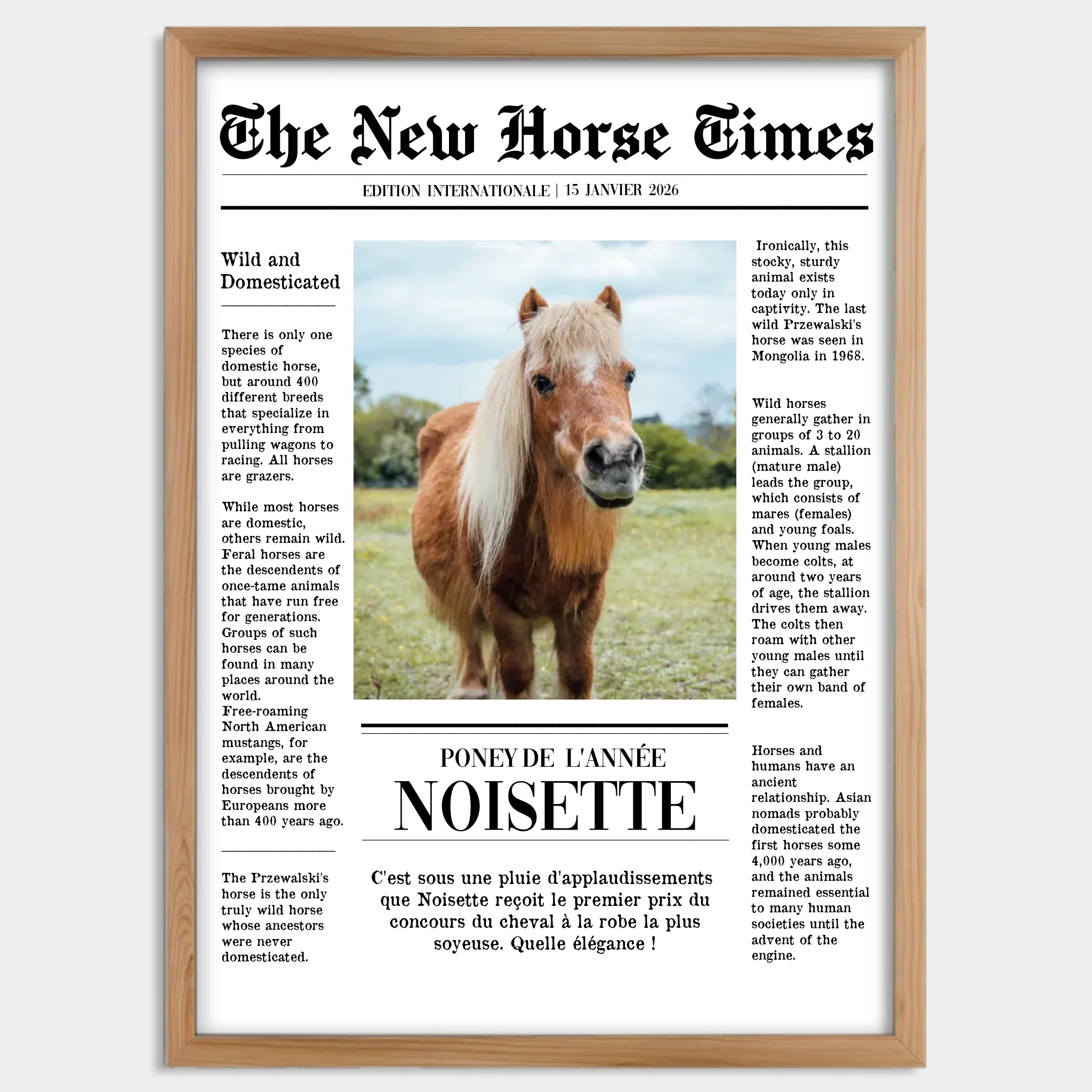 Cadre bois personnalisé cadeau