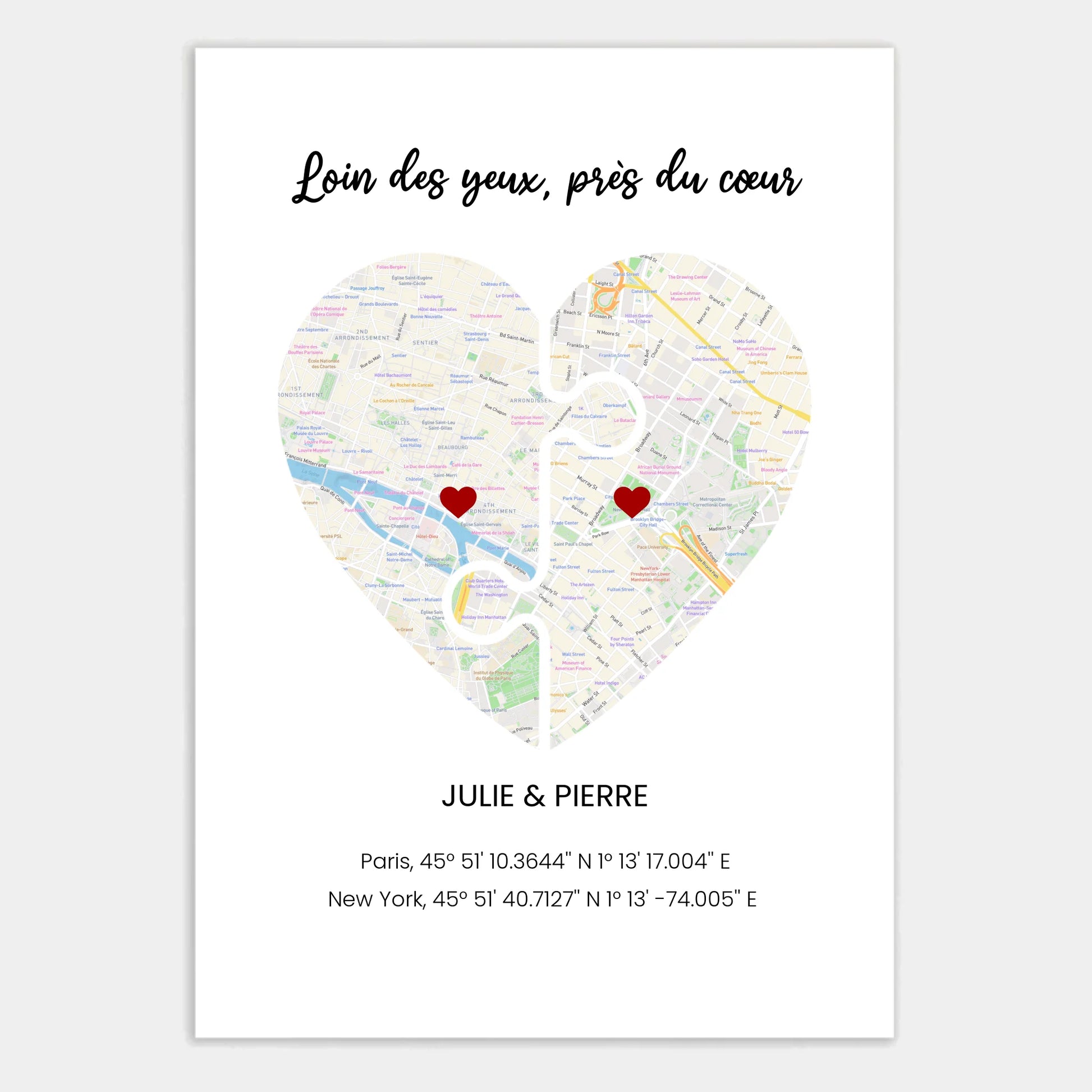 Affiche personnalisée cadeau