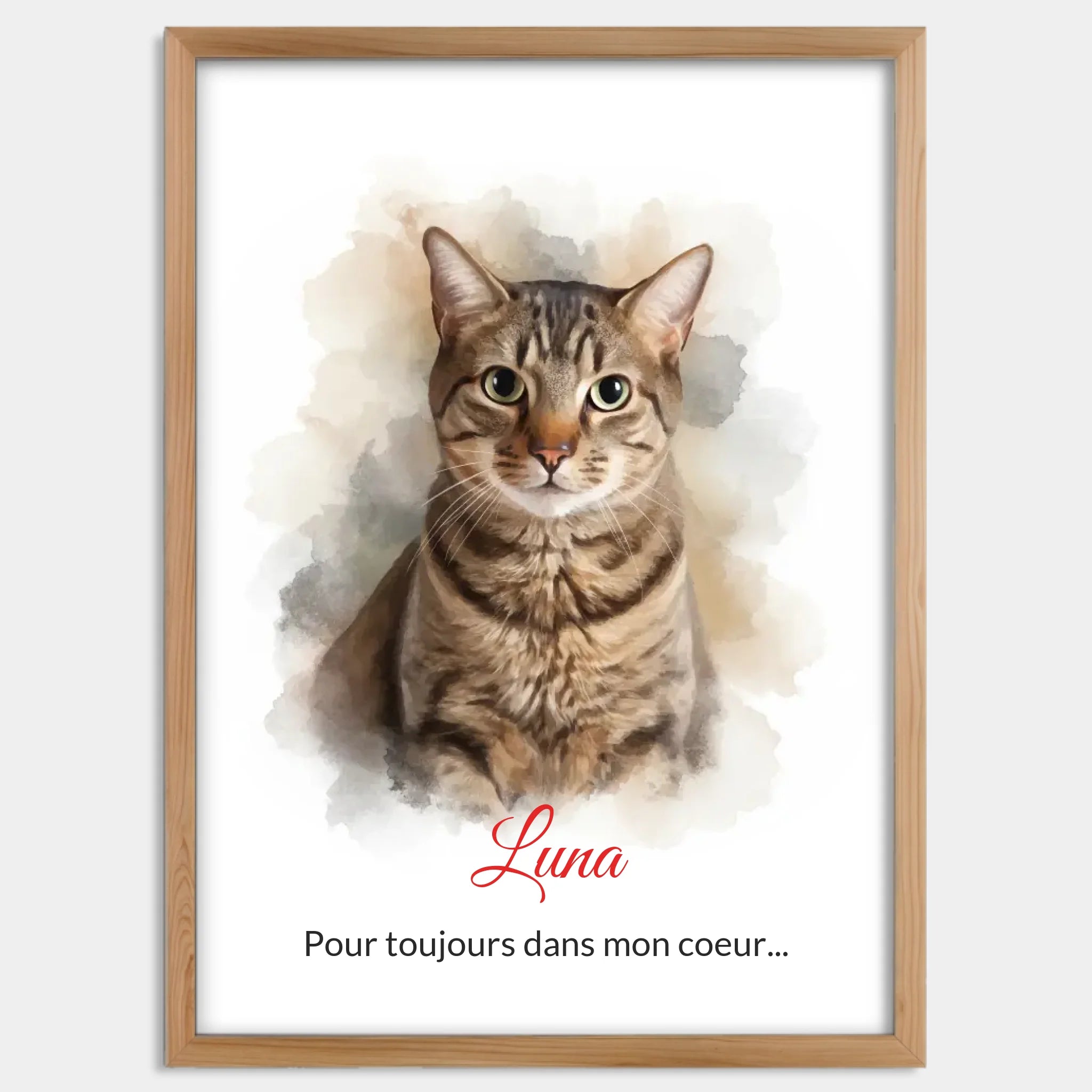 Cadre bois personnalisé cadeau