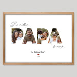 Cadre bois personnalisé cadeau