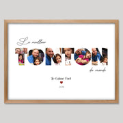 Cadre bois personnalisé cadeau