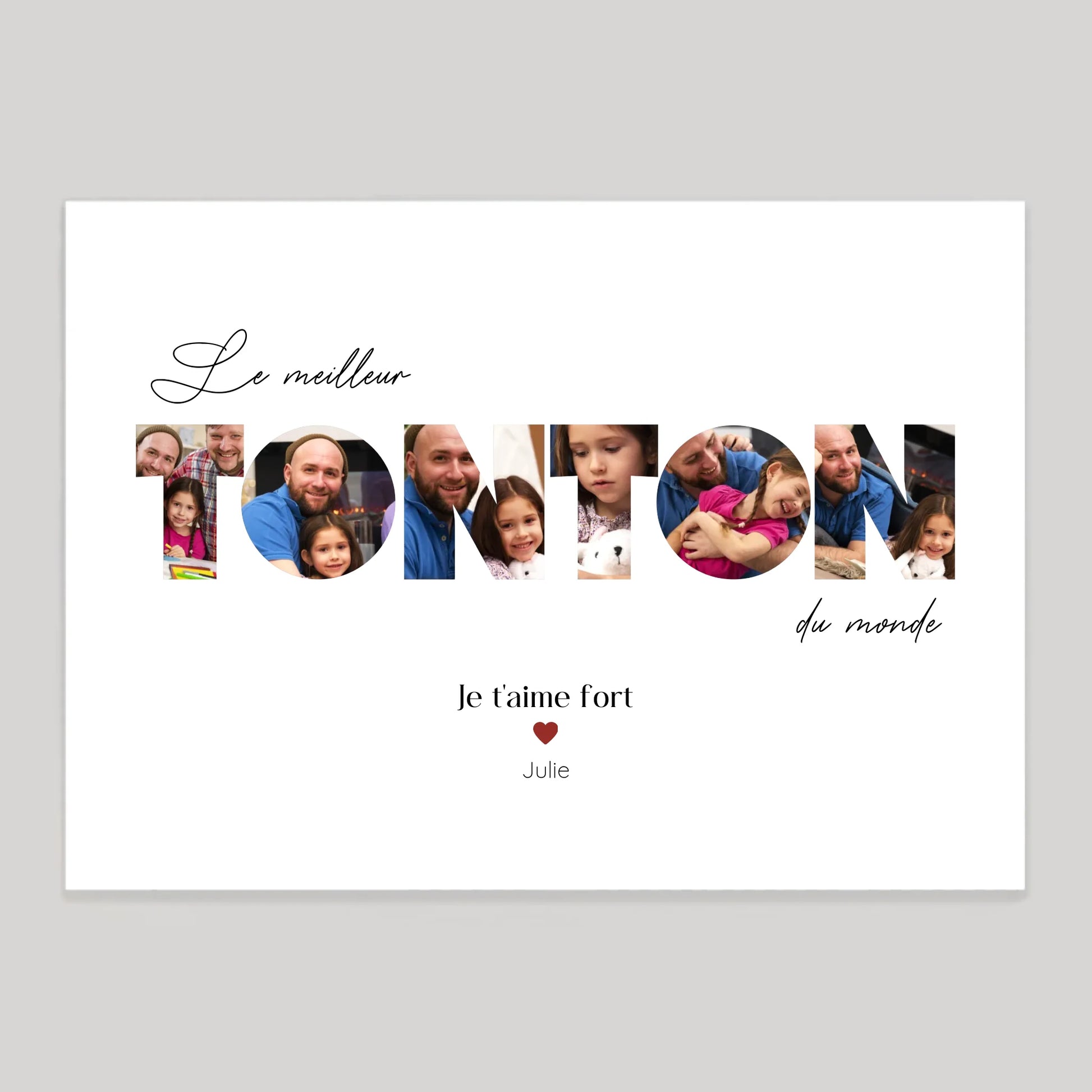 Affiche personnalisée cadeau