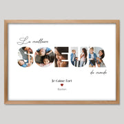 Cadre bois personnalisé cadeau