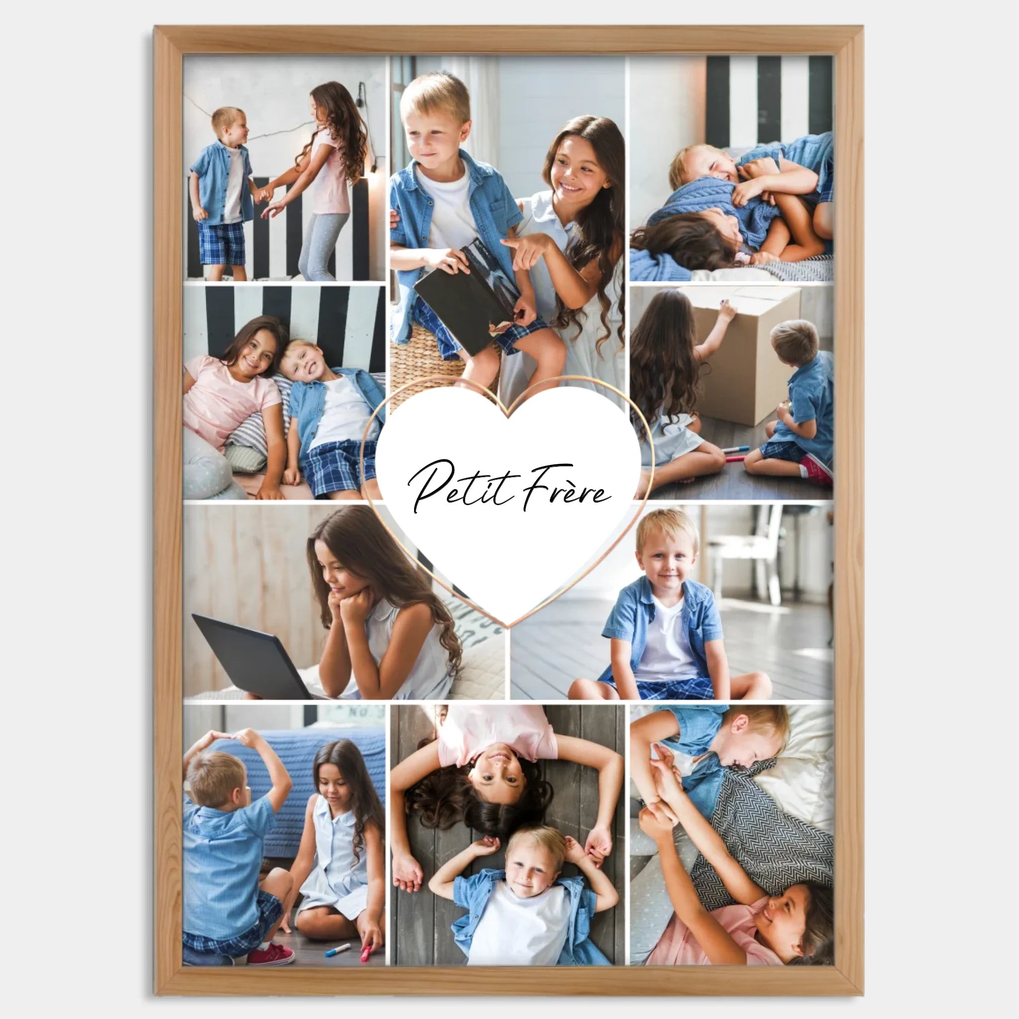 Cadre bois personnalisé cadeau