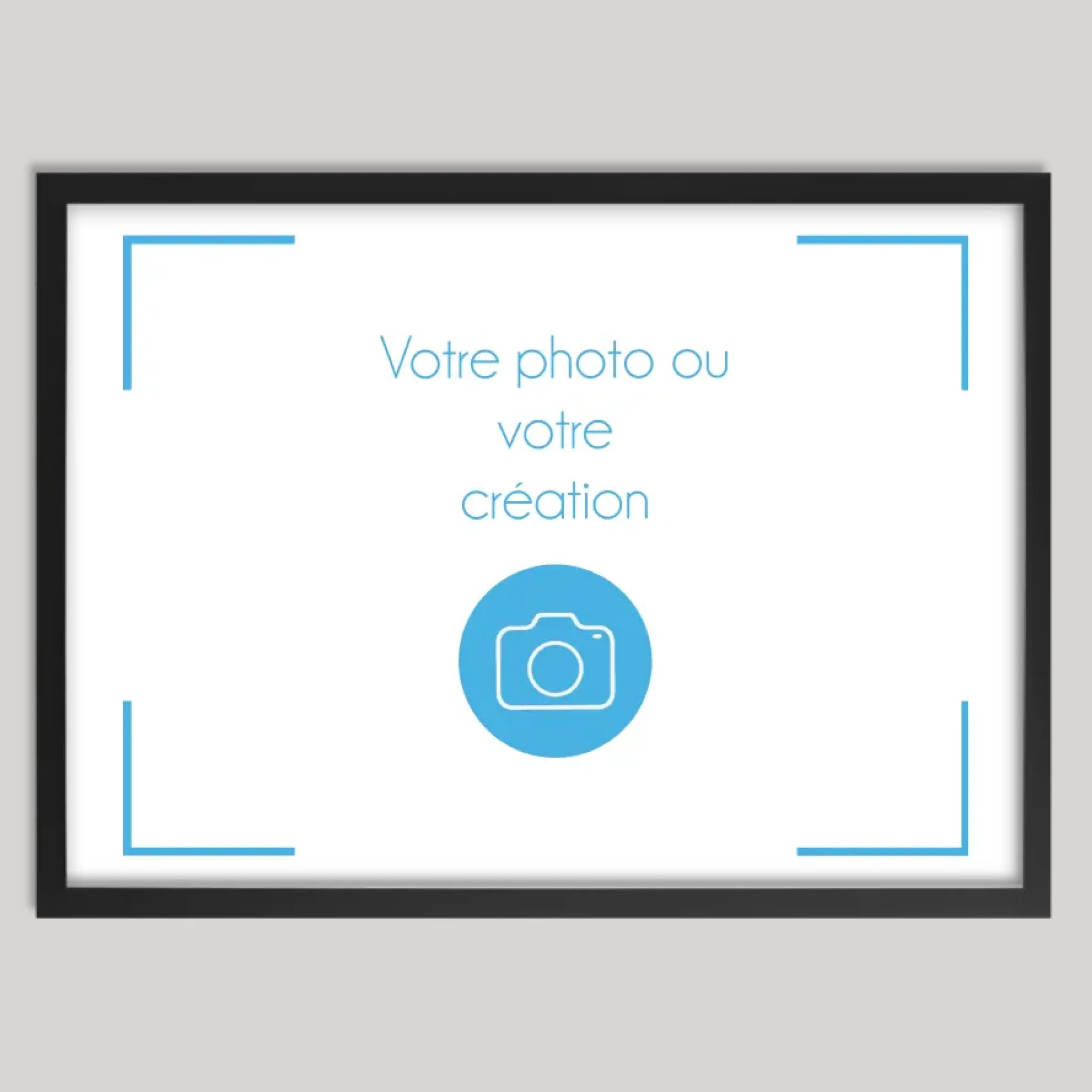 Cadre noir personnalisé cadeau