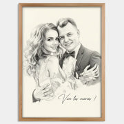 Cadre bois personnalisé cadeau