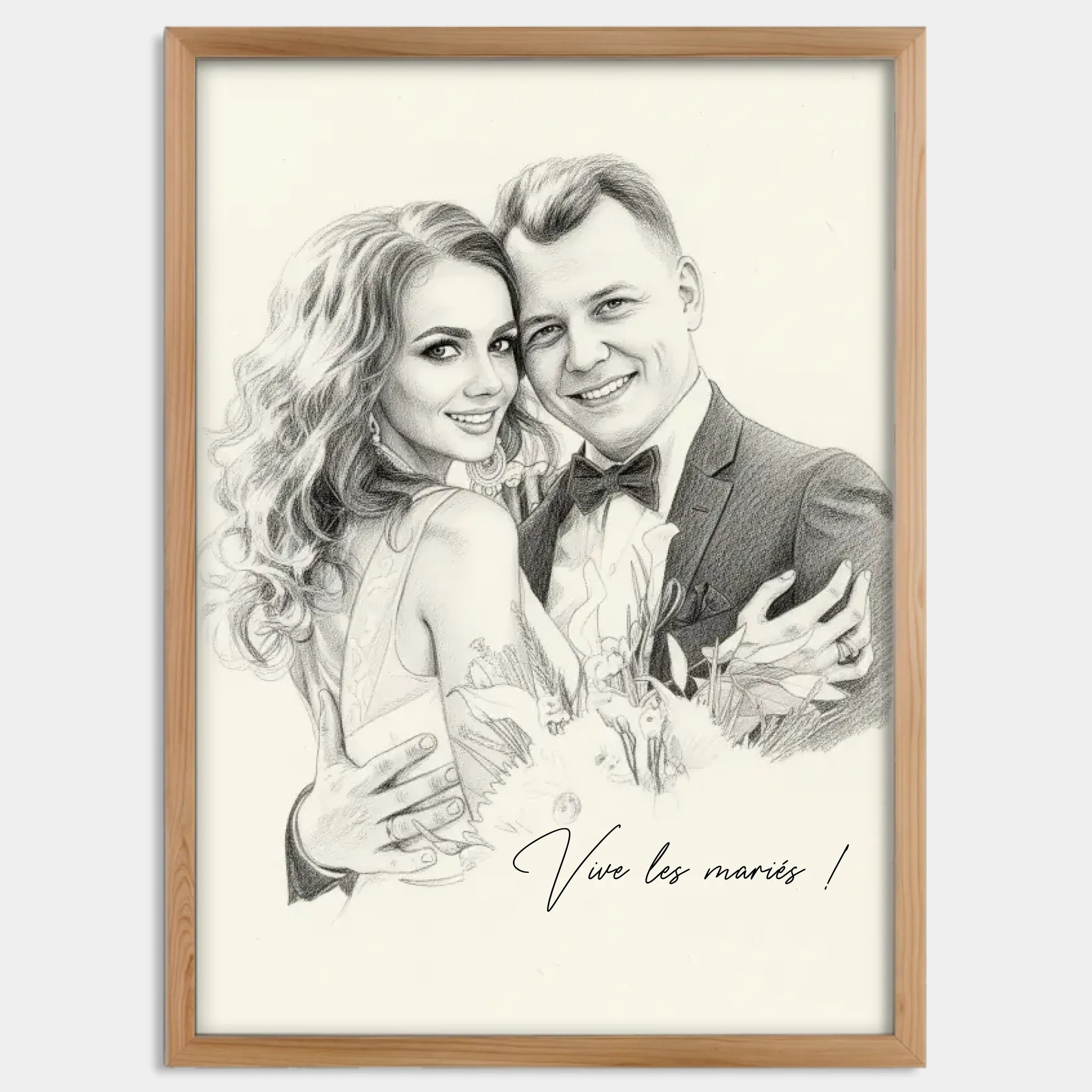 Cadre bois personnalisé cadeau