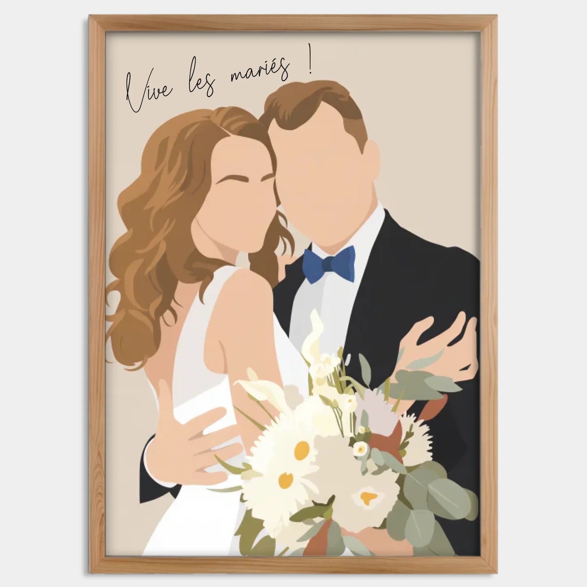 Cadre bois personnalisé cadeau