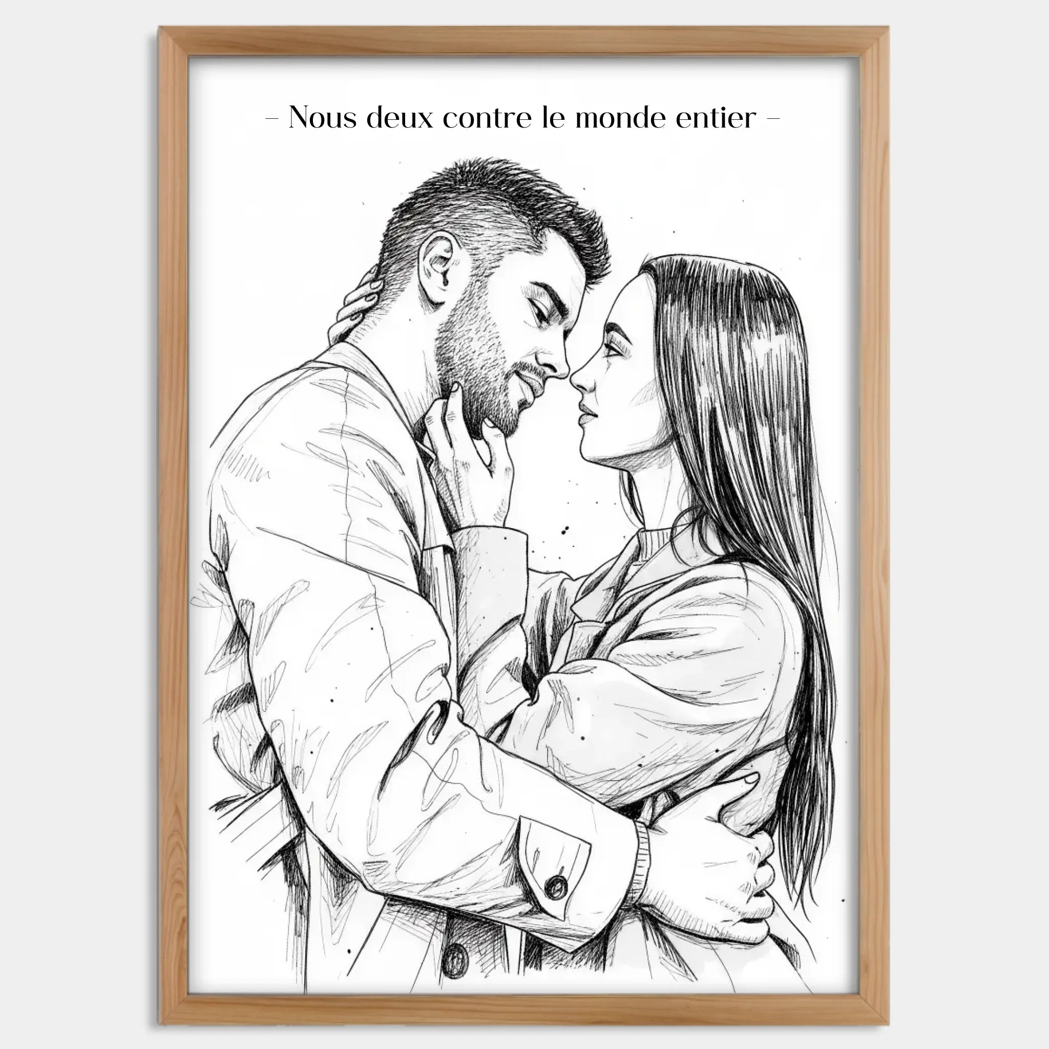 Cadre bois personnalisé cadeau