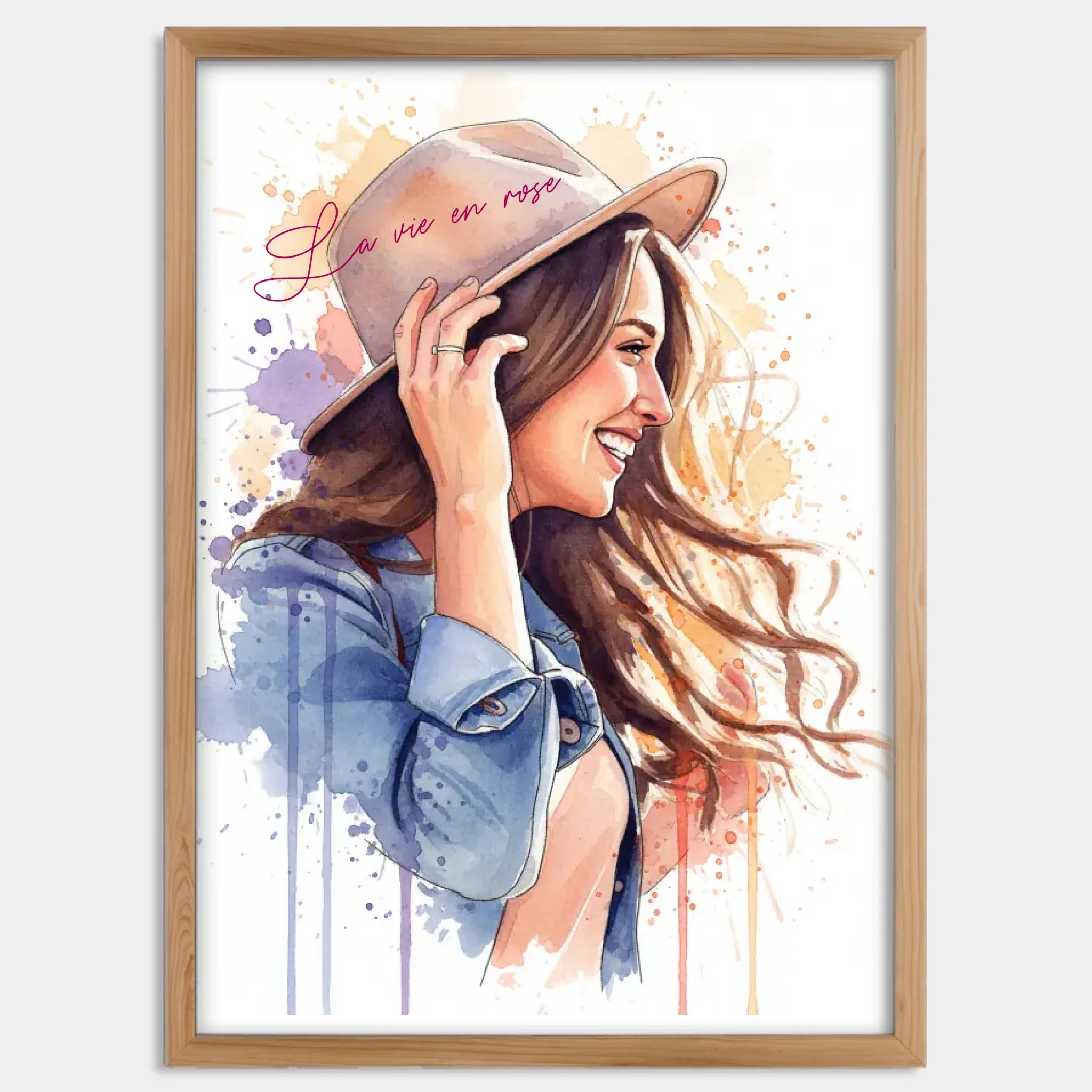 Cadre bois personnalisé cadeau