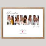 Cadre bois personnalisé cadeau