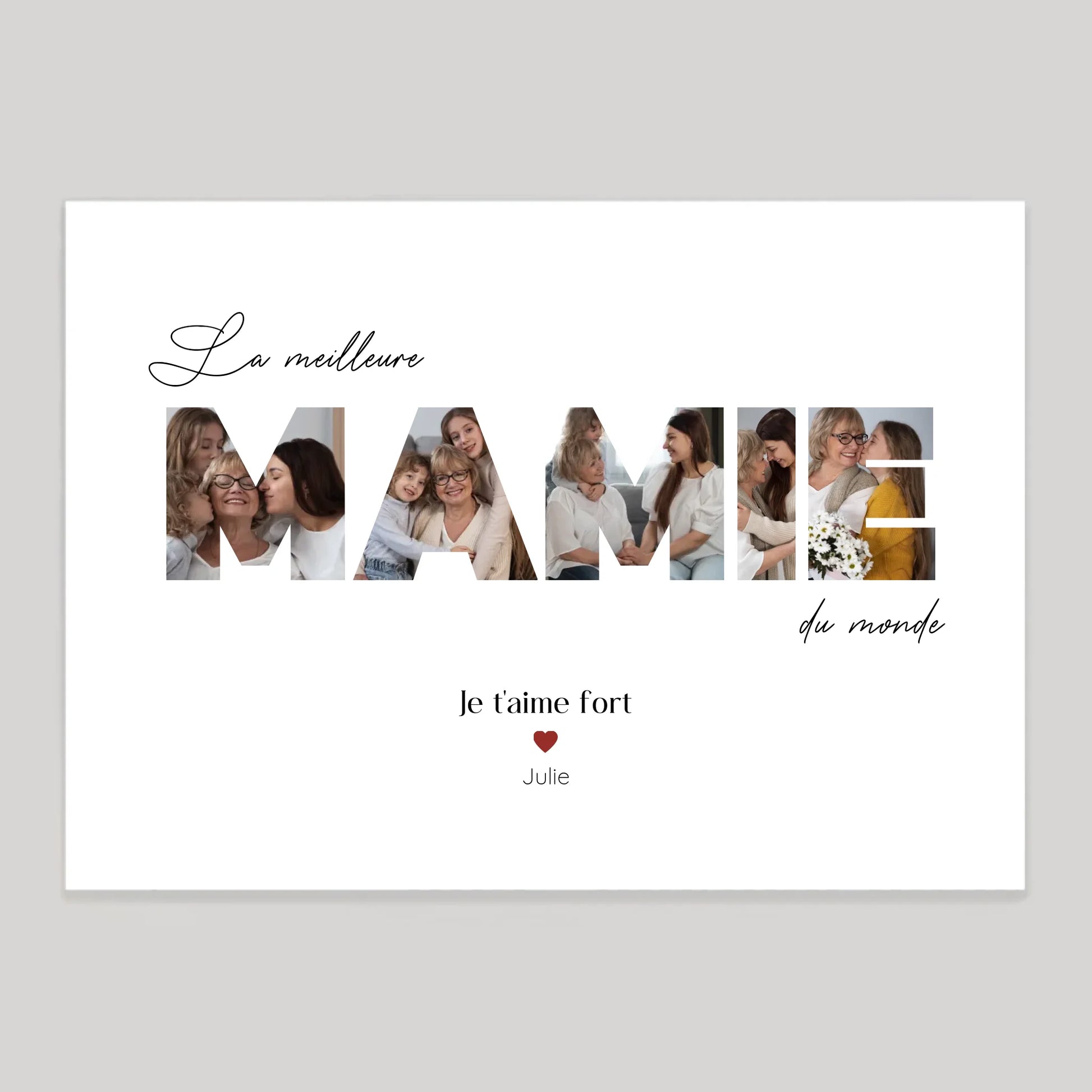 Affiche personnalisée cadeau