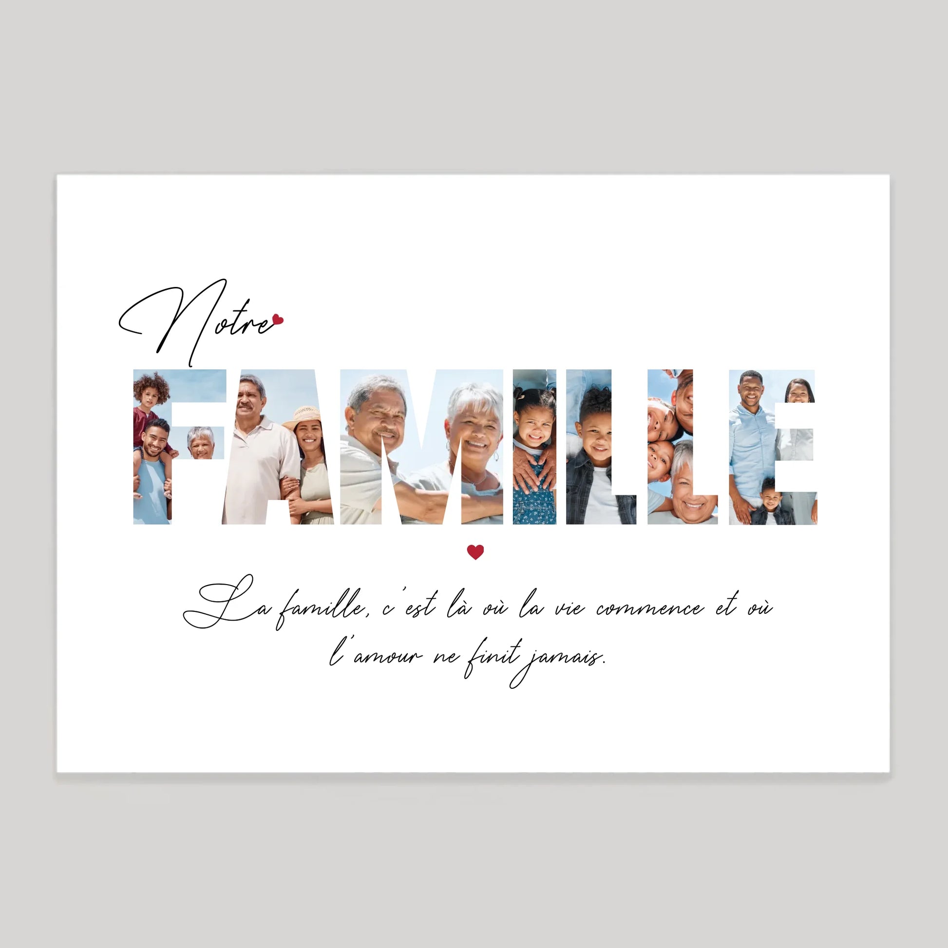 Affiche personnalisée cadeau