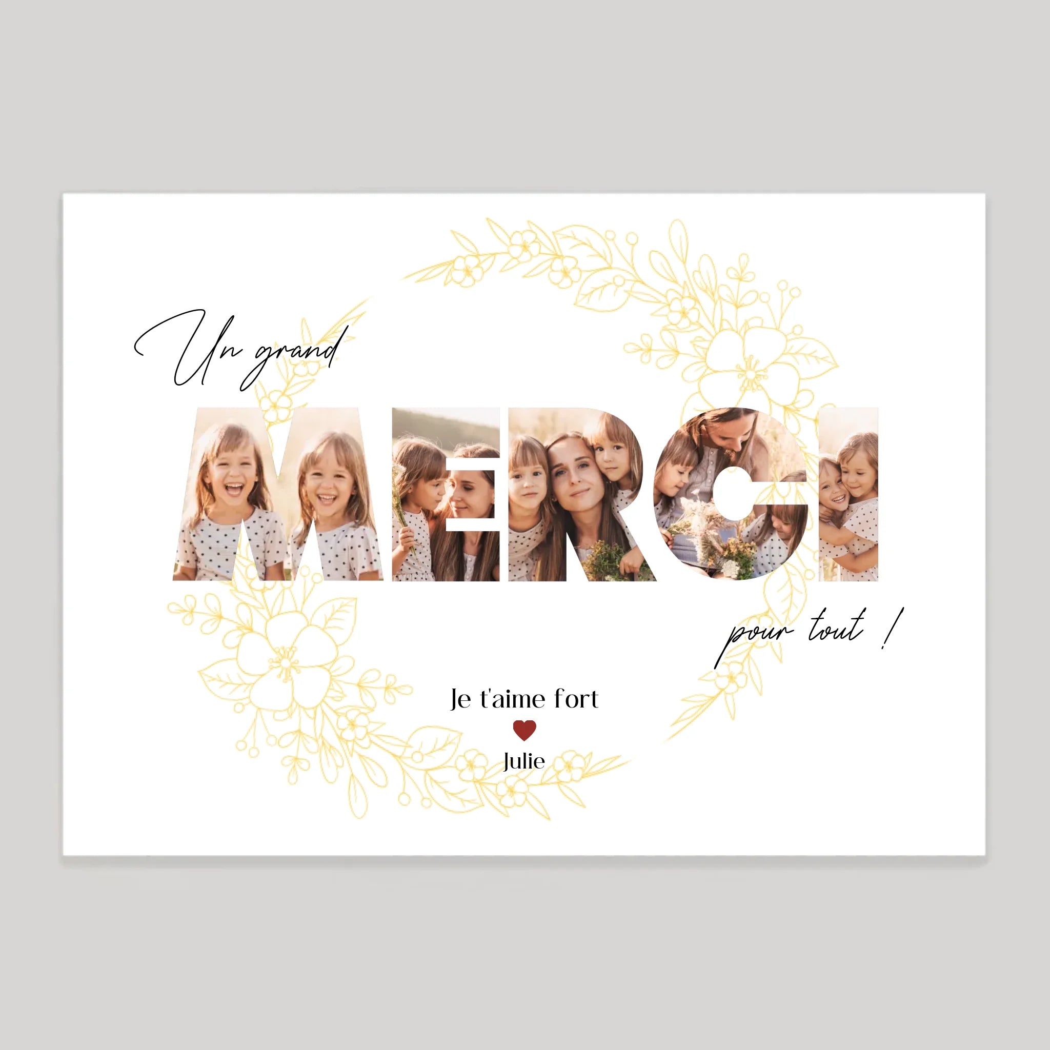 Affiche personnalisée cadeau