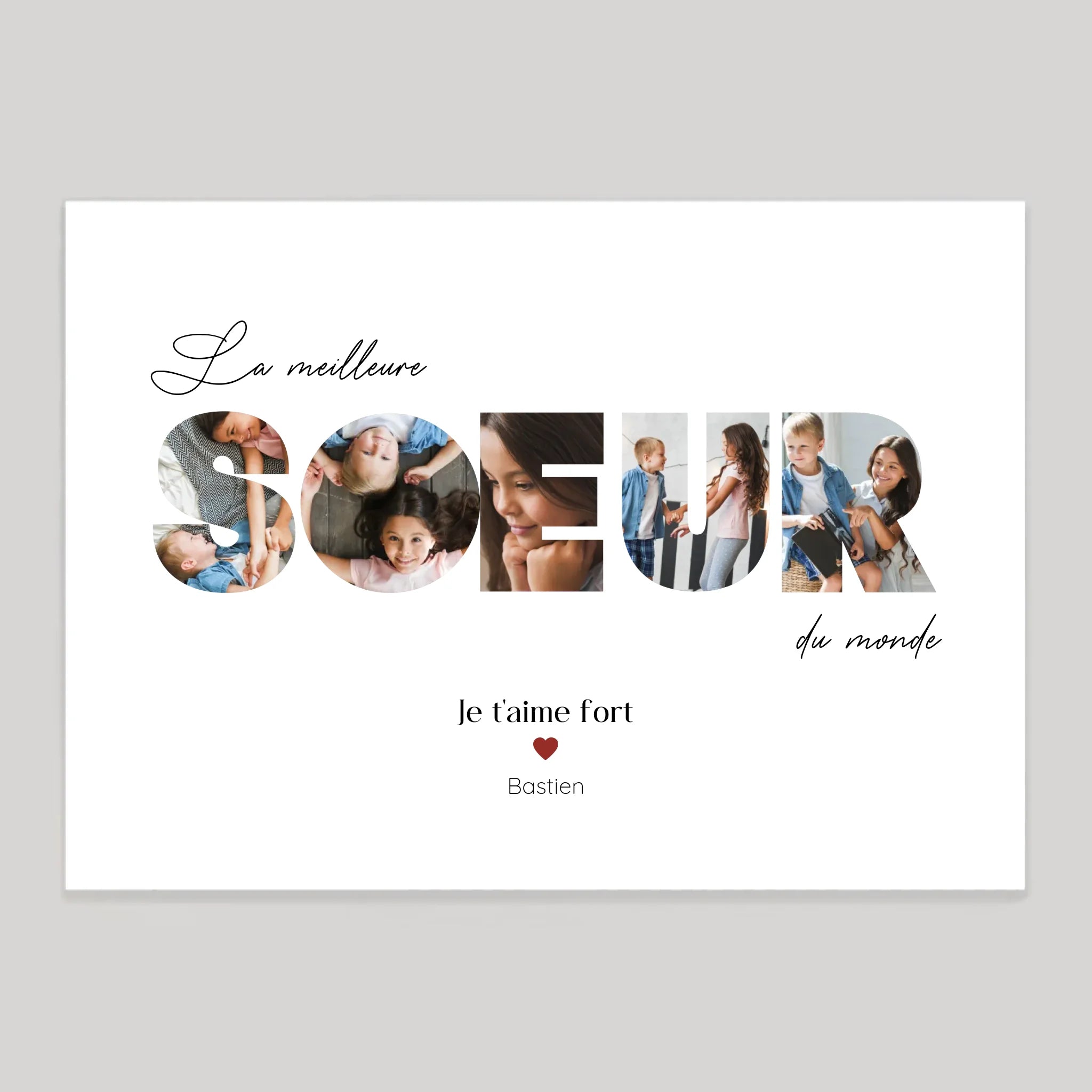 Affiche personnalisée cadeau