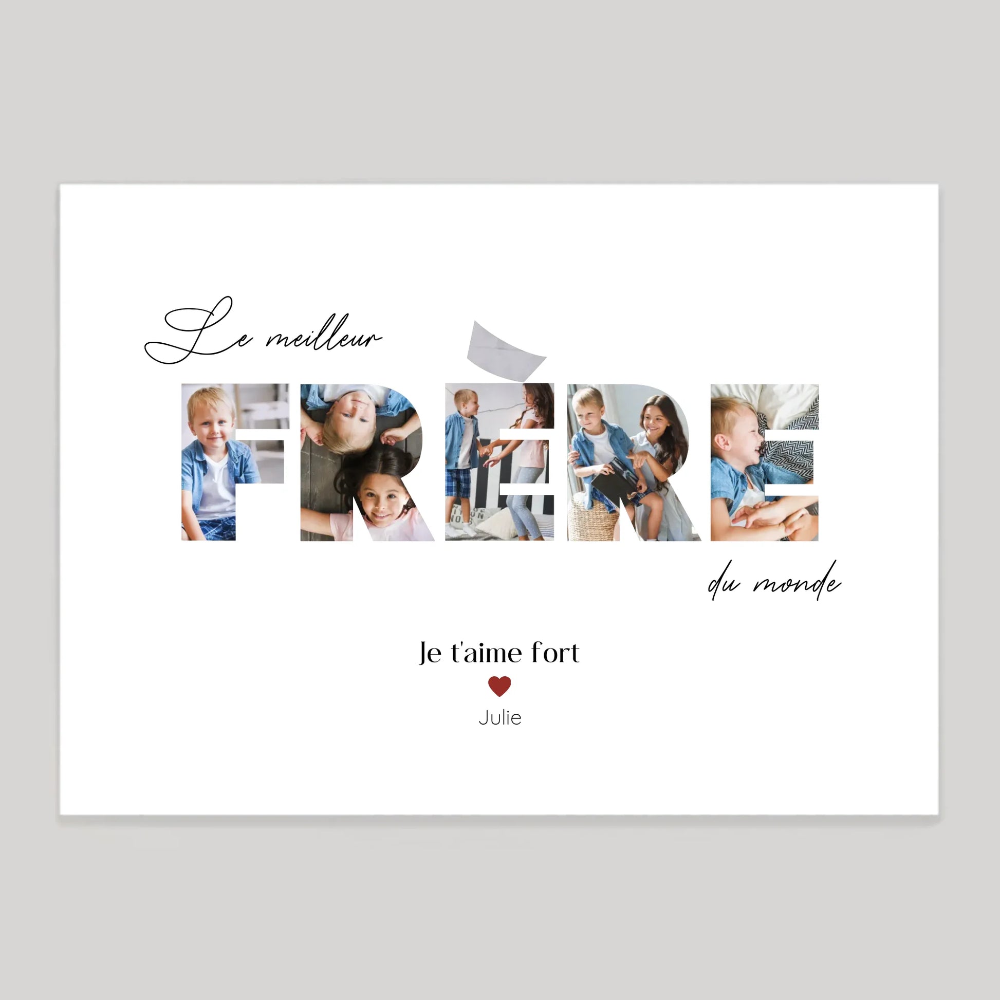 Affiche personnalisée cadeau