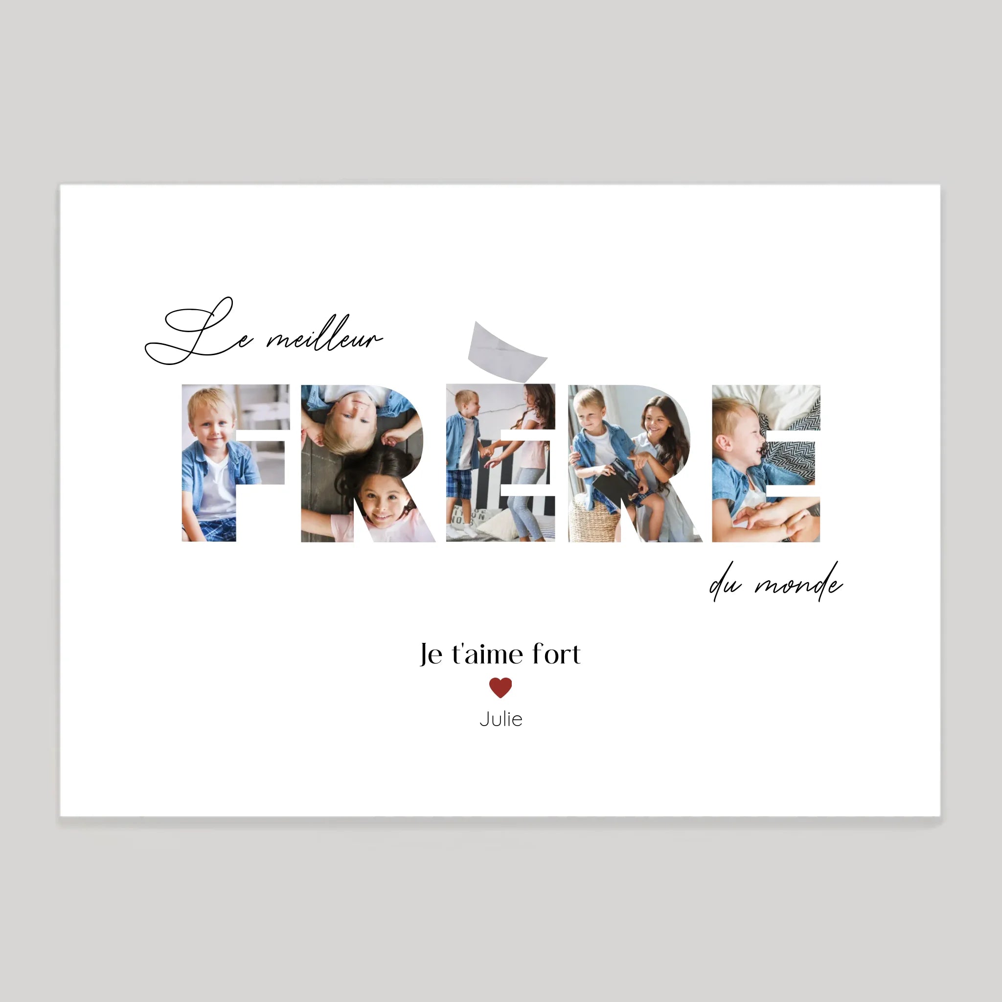 Affiche personnalisée cadeau