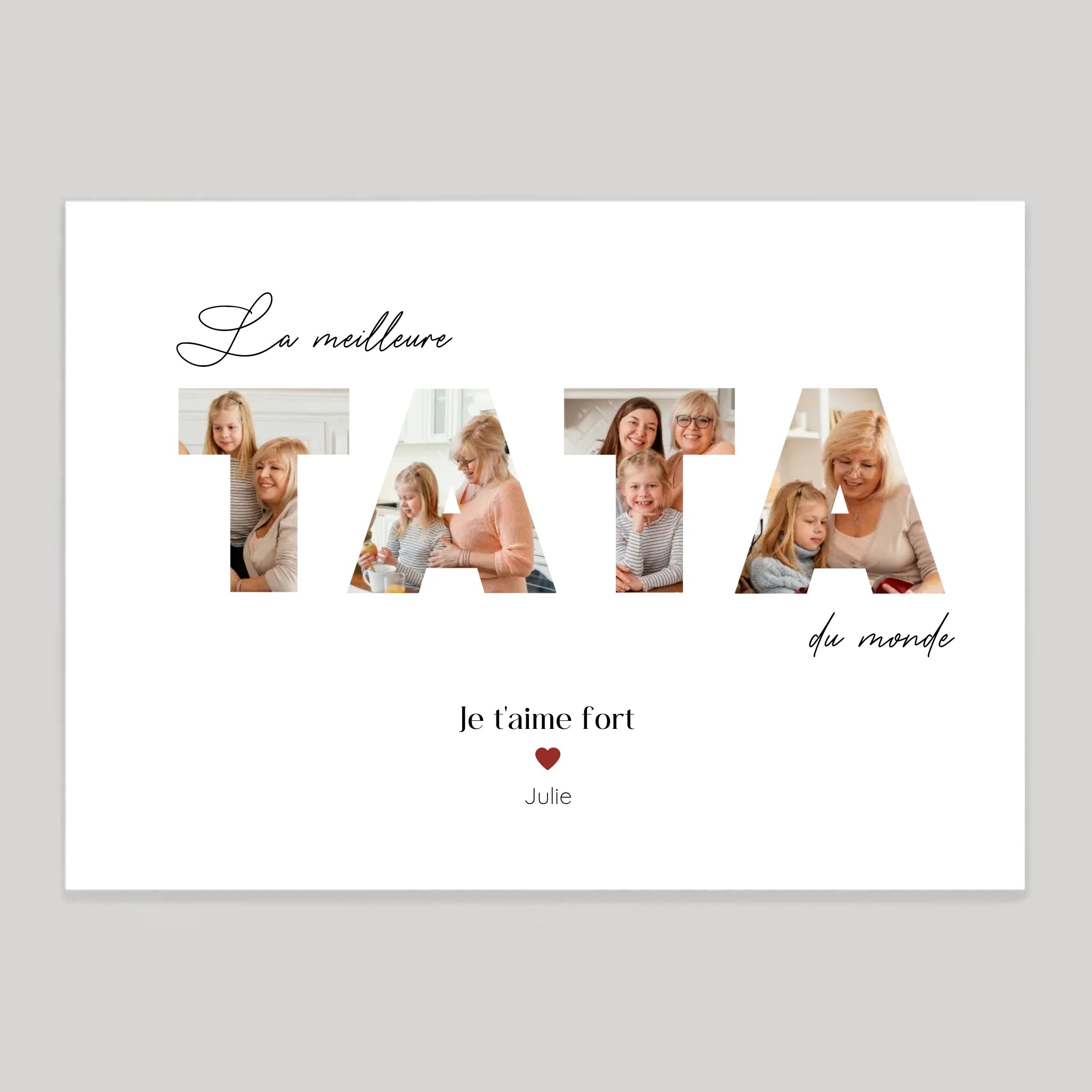 Affiche personnalisée cadeau