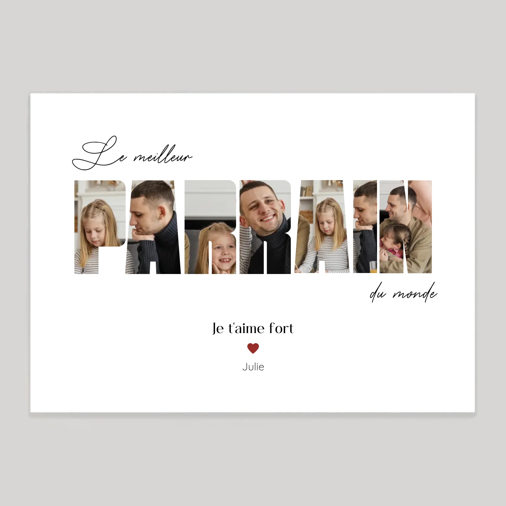 Affiche personnalisée cadeau
