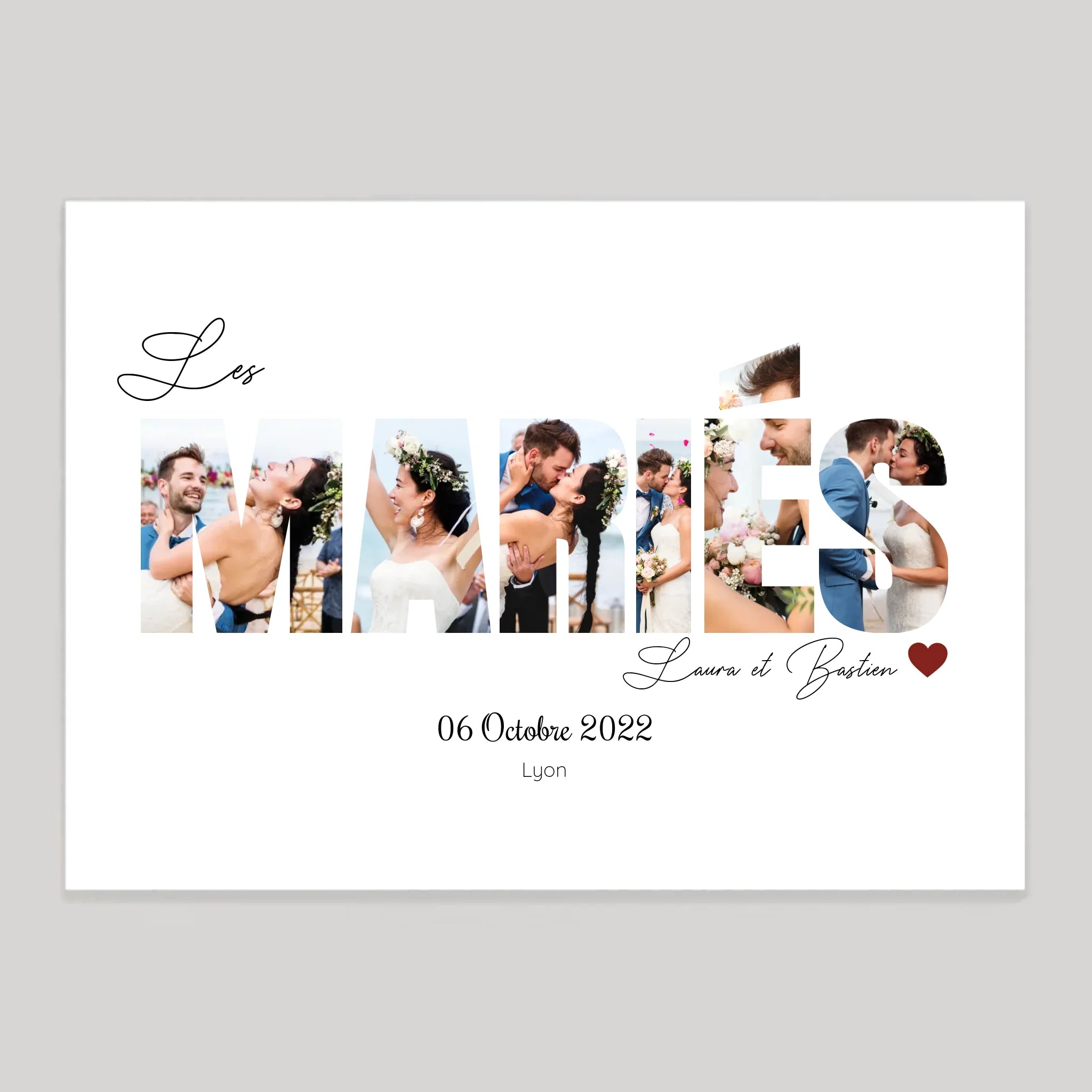 Affiche personnalisée cadeau