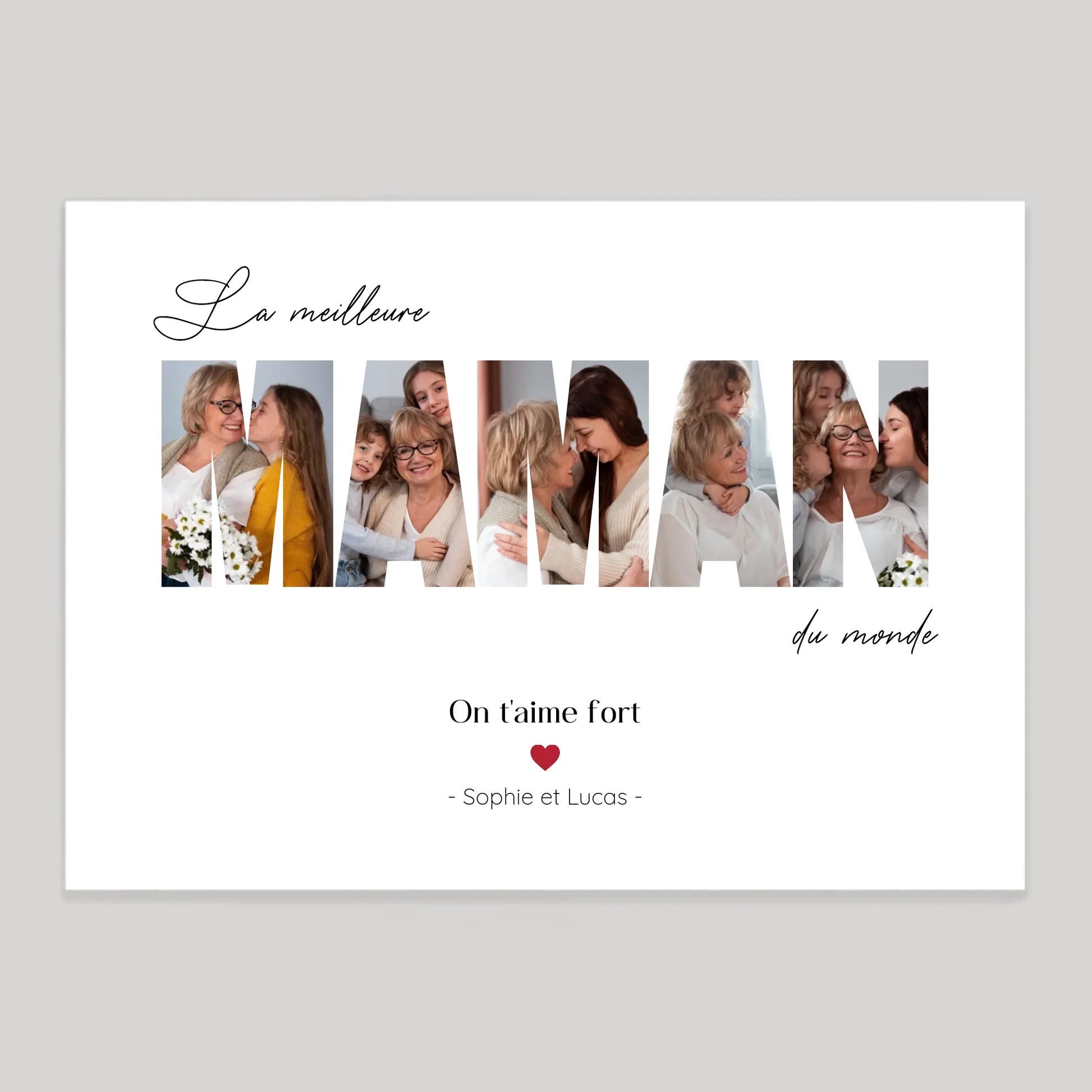 Affiche personnalisée cadeau
