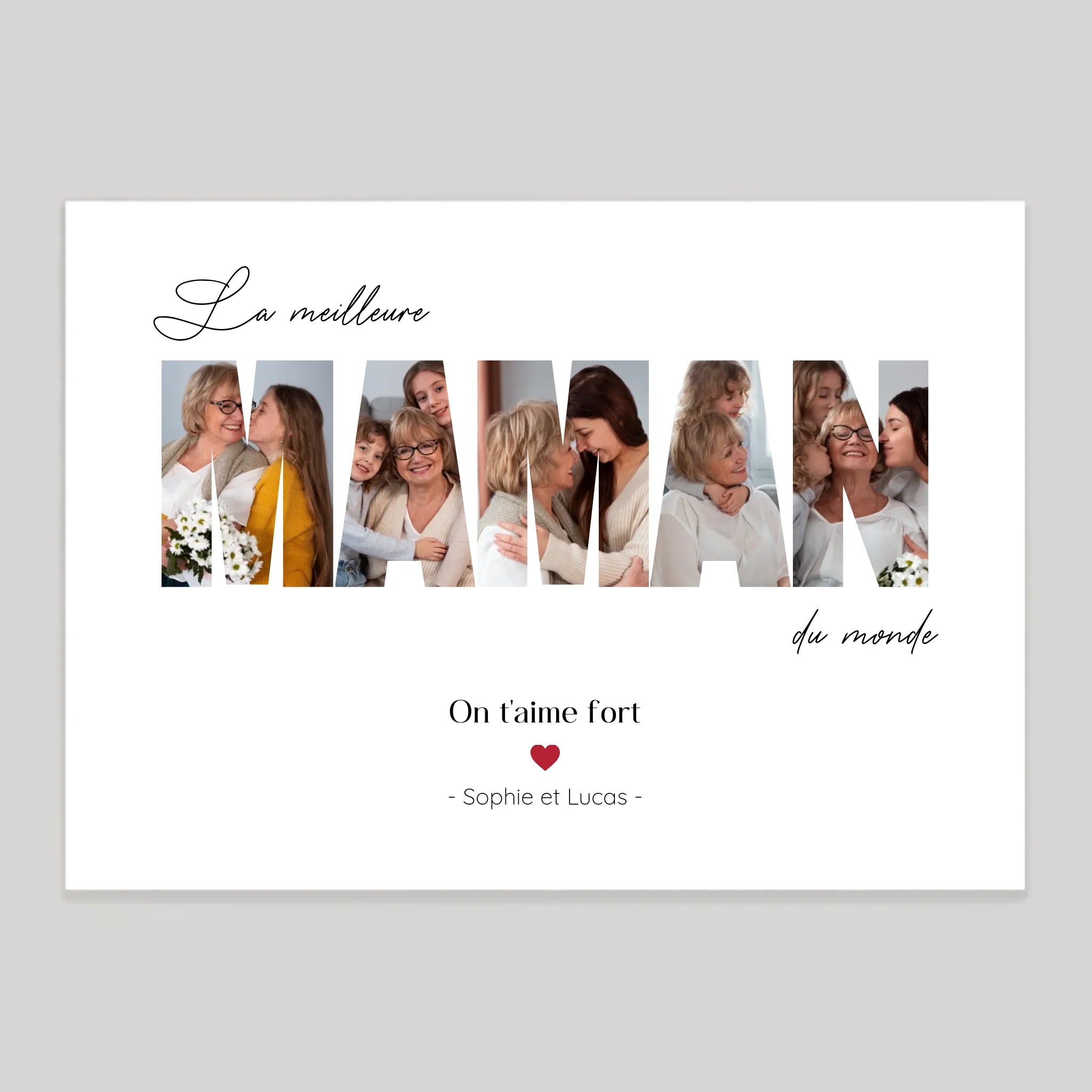 Affiche personnalisée cadeau