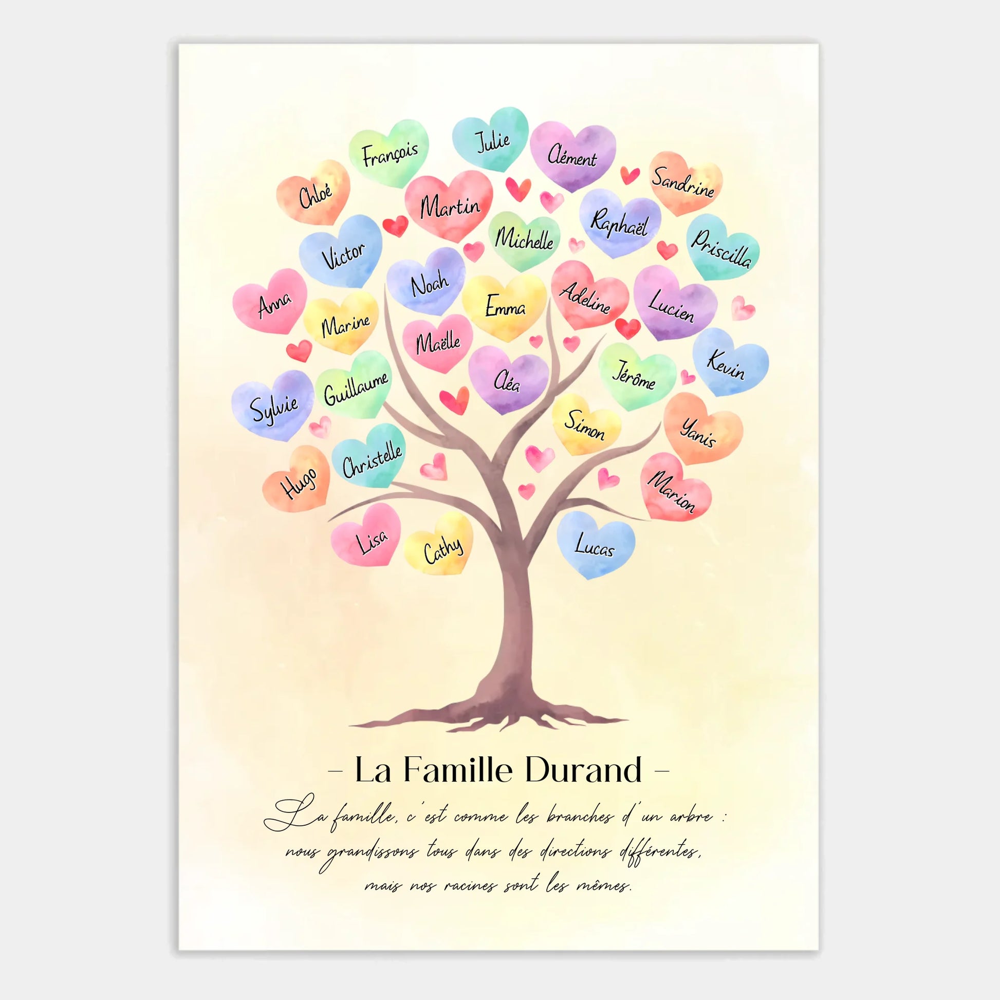 Affiche personnalisée cadeau