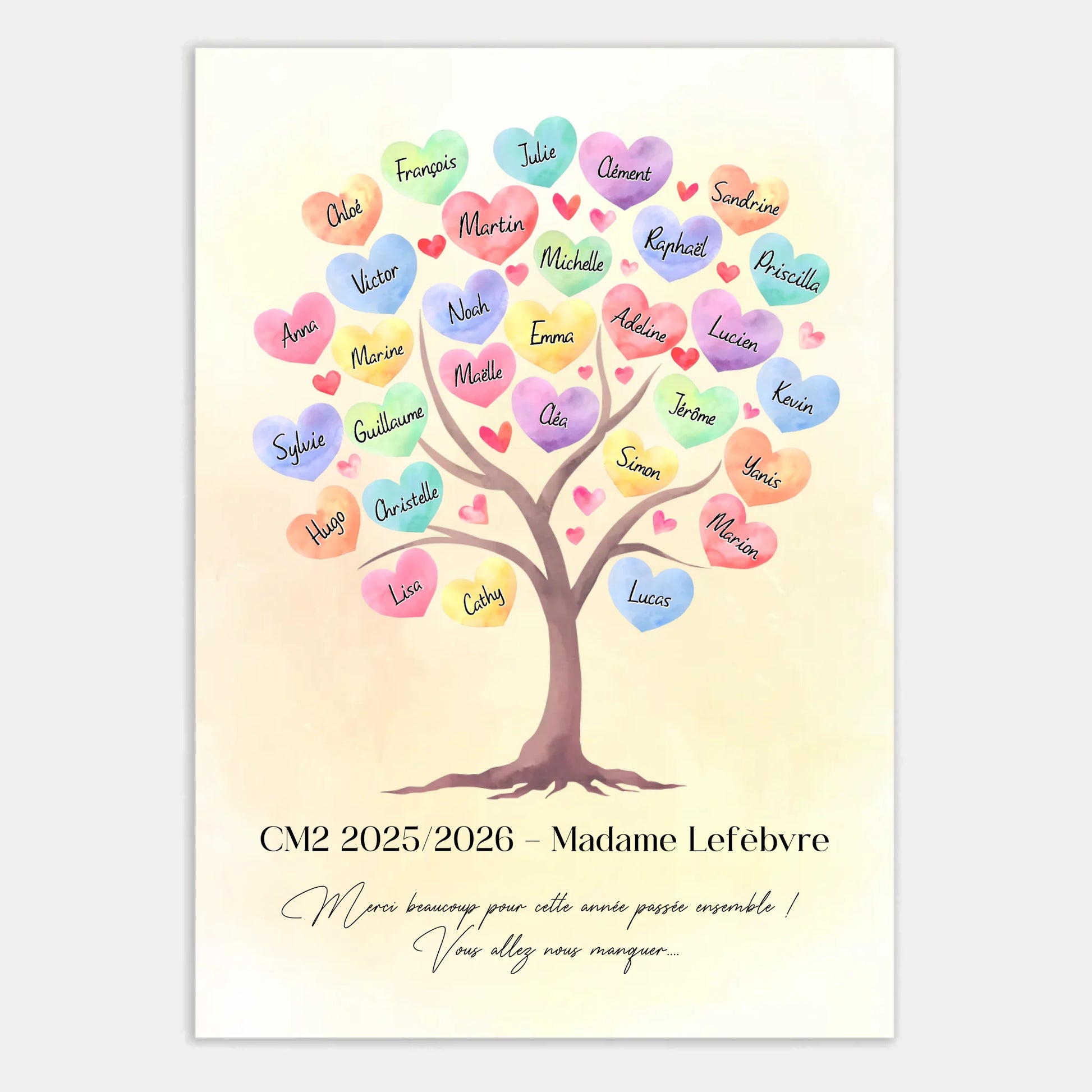 Affiche personnalisée cadeau