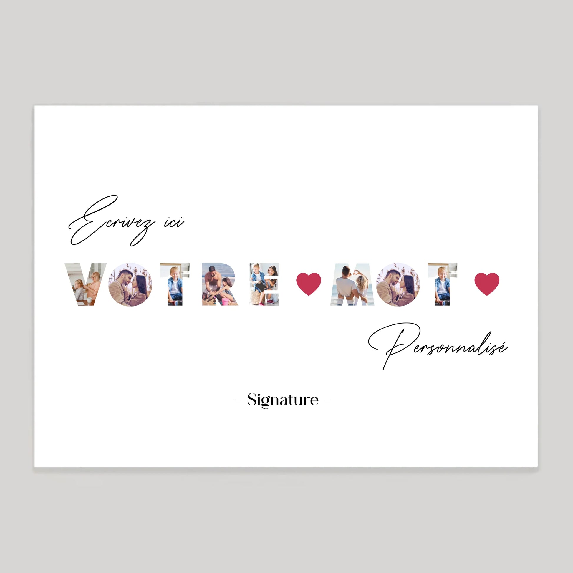 Affiche personnalisée cadeau