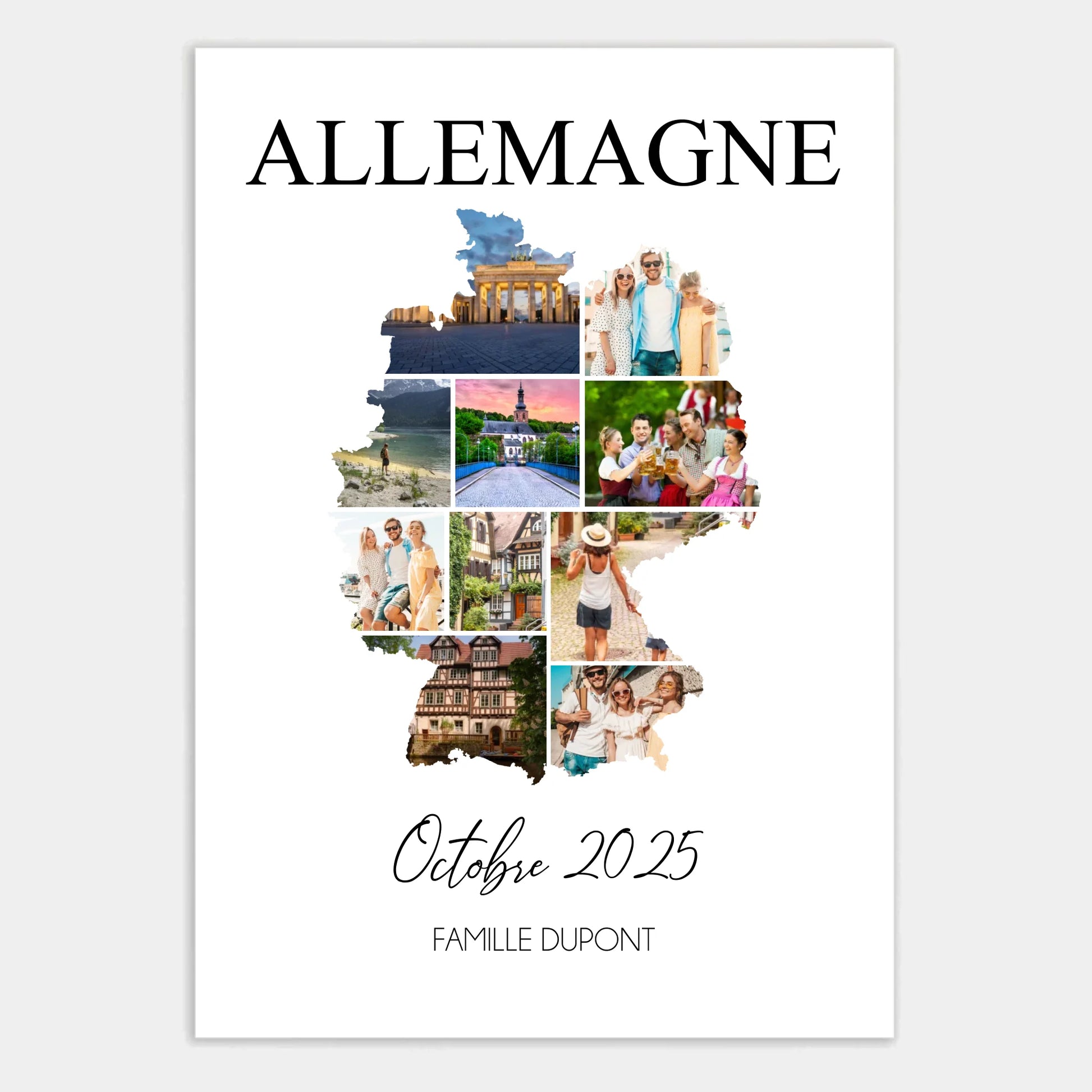Affiche personnalisée cadeau