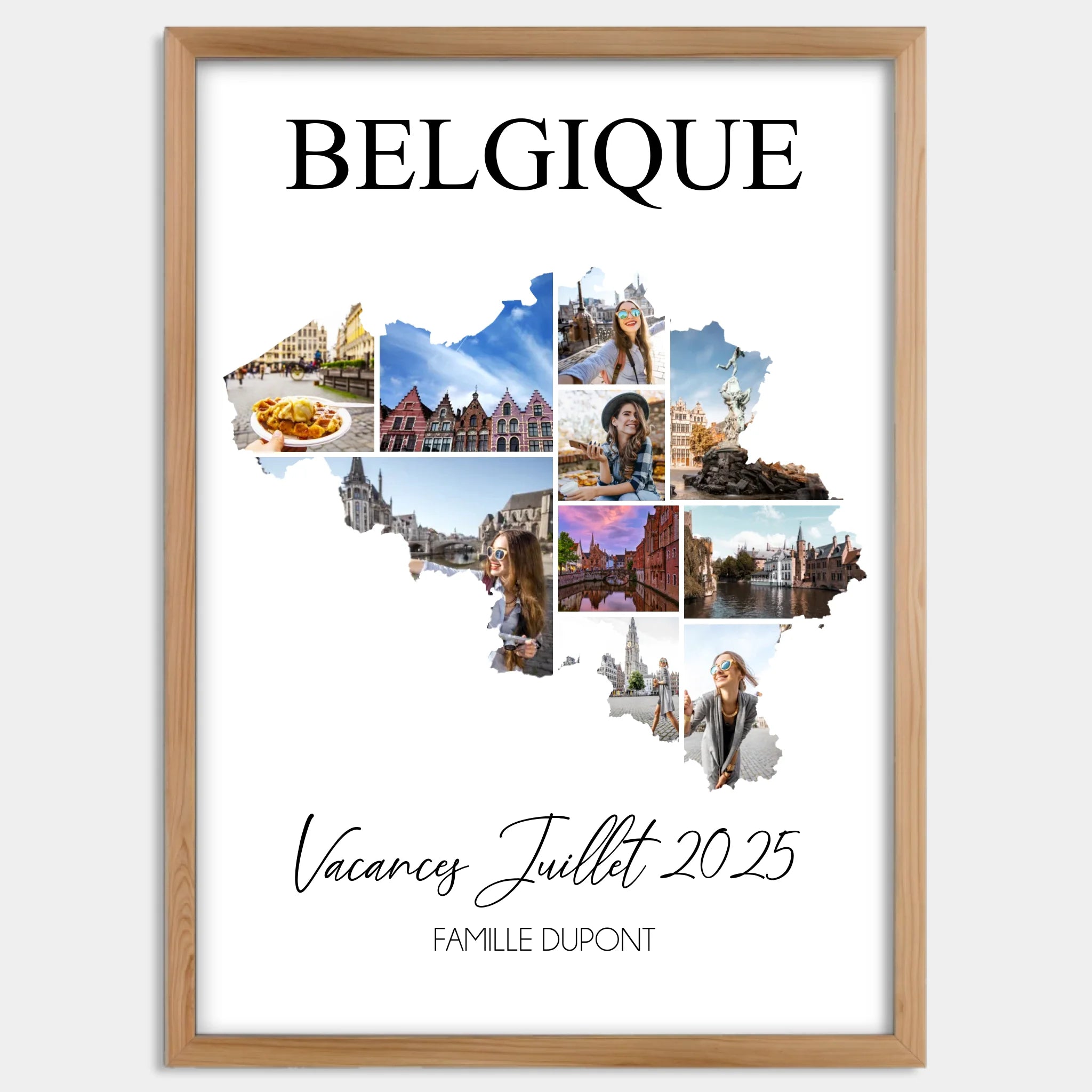 Cadre bois personnalisé cadeau