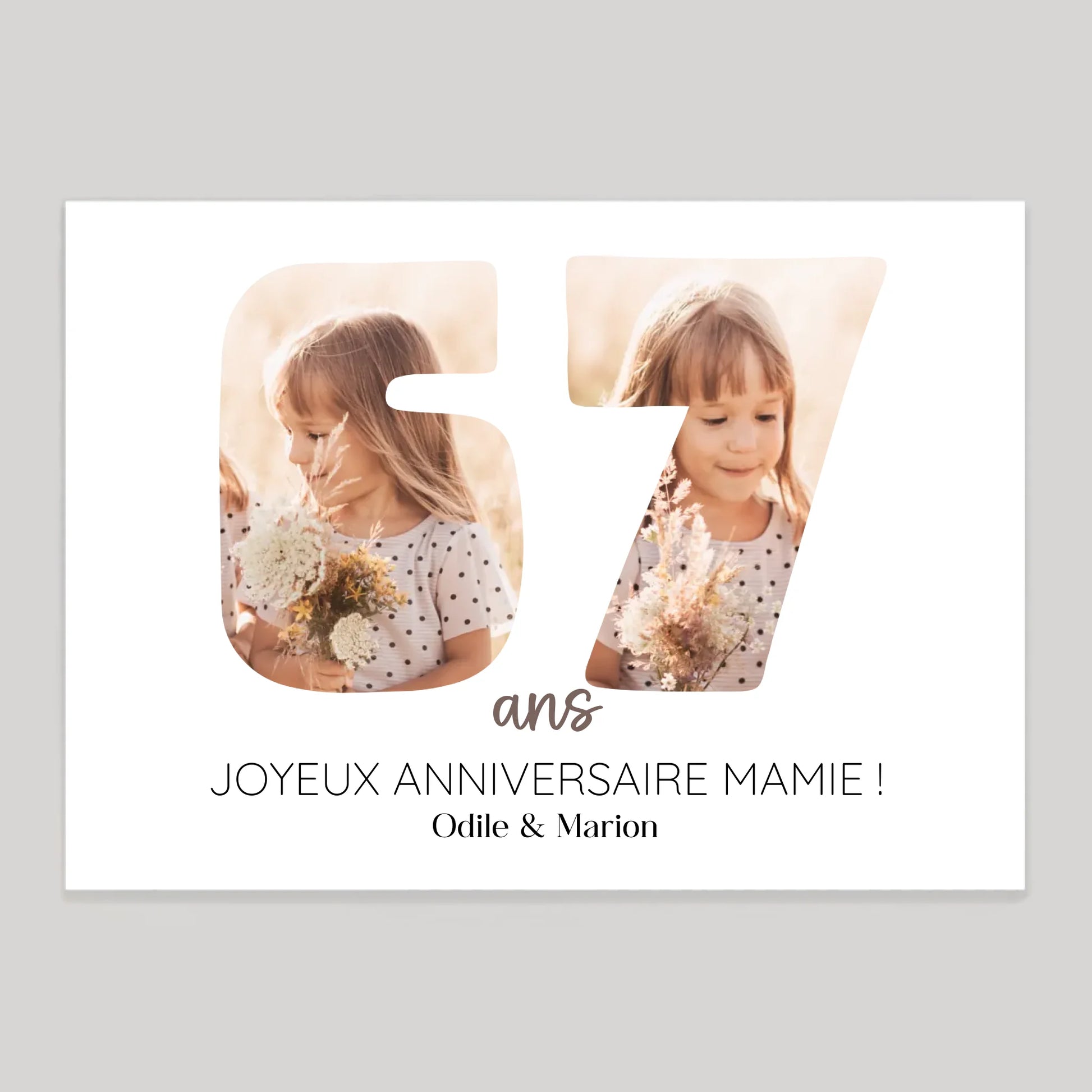 Affiche personnalisée cadeau