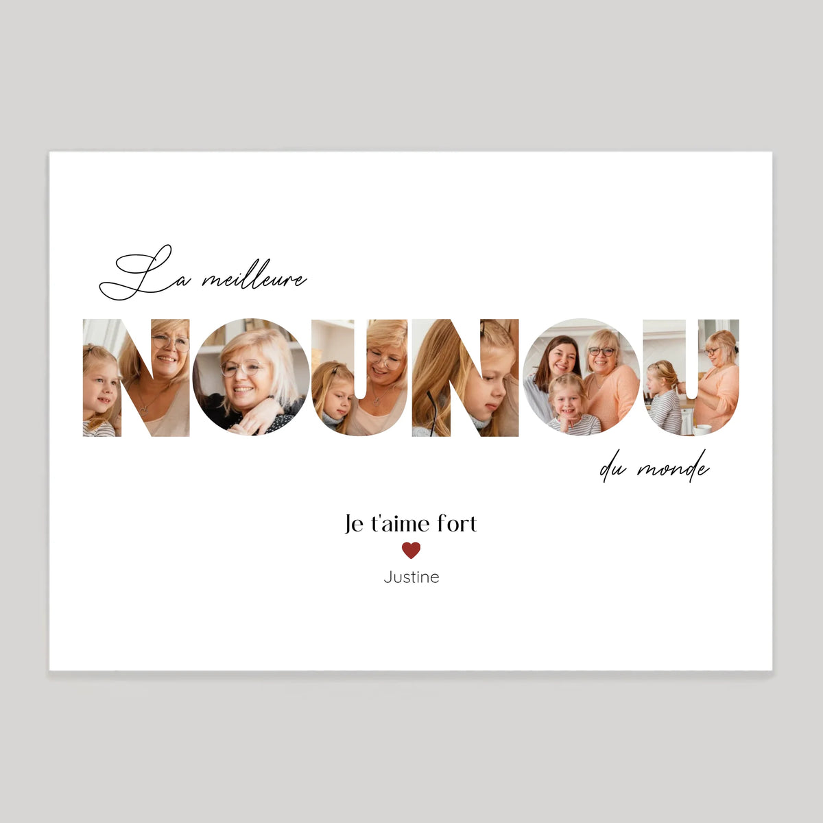 Affiche personnalisée cadeau