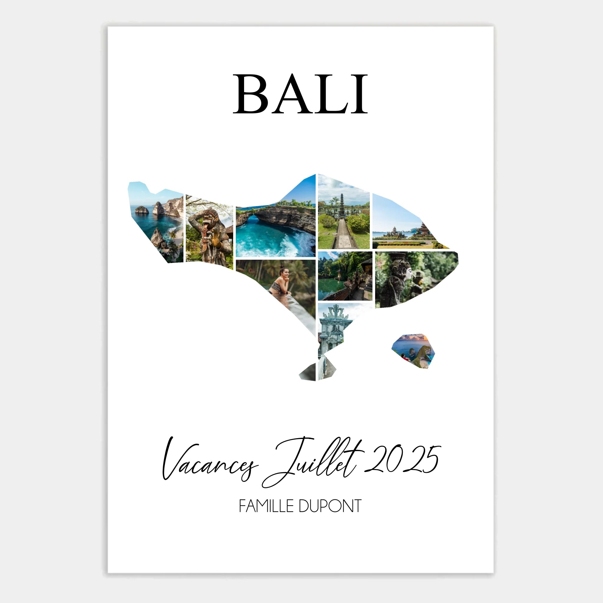 Affiche personnalisée cadeau