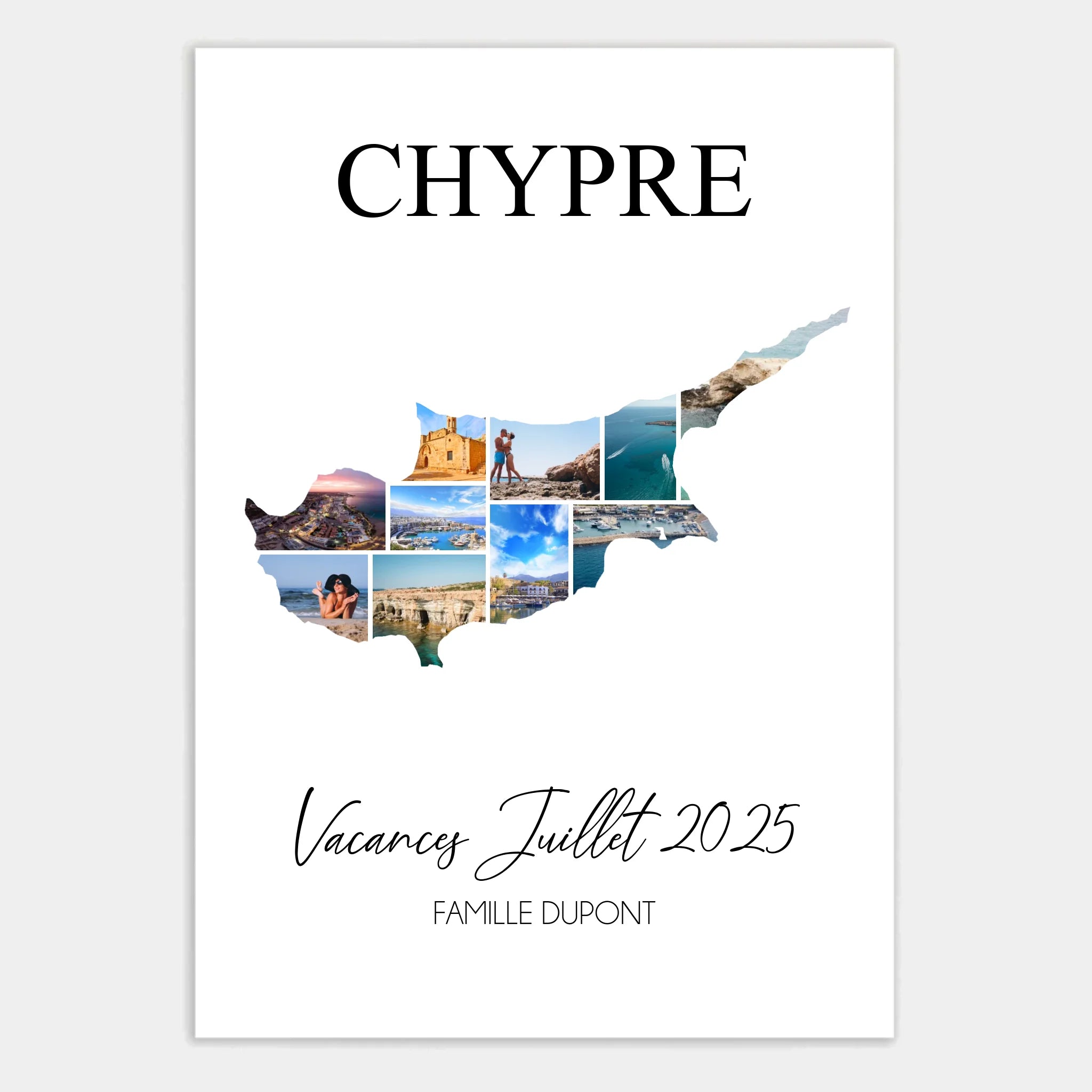 Affiche personnalisée cadeau