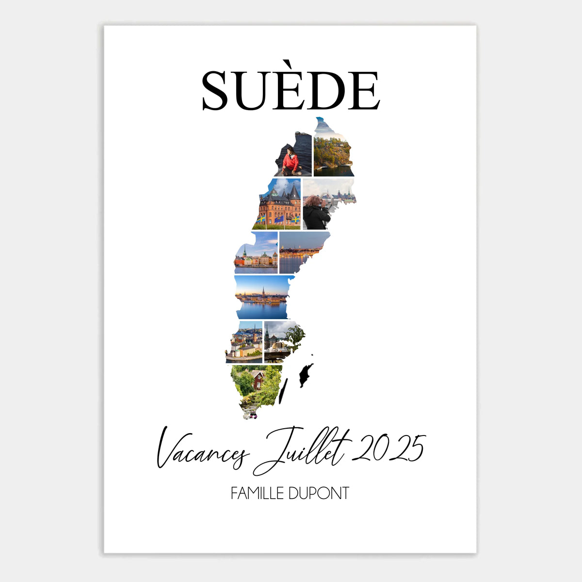 Affiche personnalisée cadeau